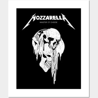 Mozzarella, melting Skulls Posters and Art